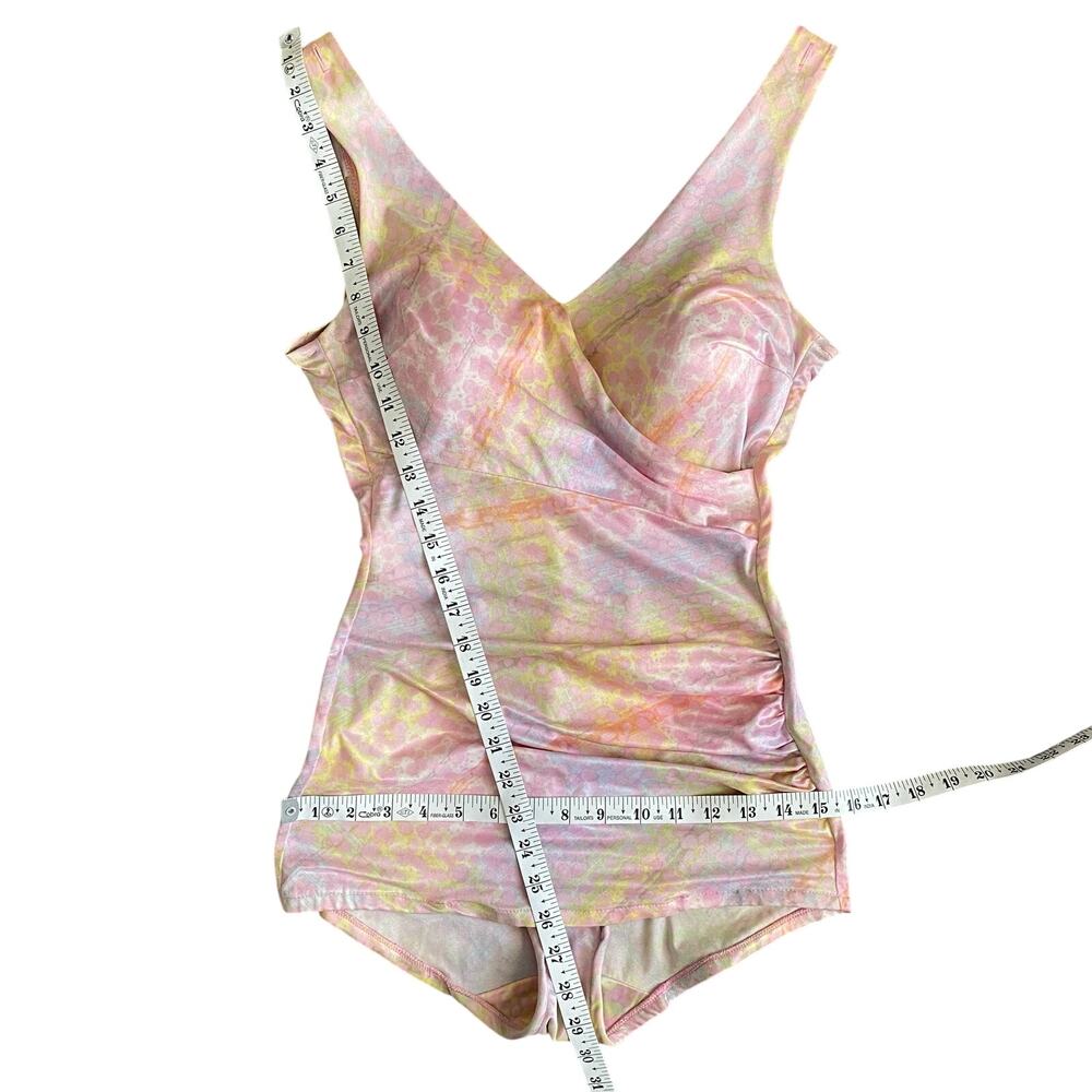 Vintage 60s Sea Scamps Pastel Pin Up Swimsuit Molded Cups Button Straps Small - Picture 5 of 10